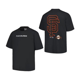 San Francisco Giants PLEASURES Black Ballpark T-Shirt