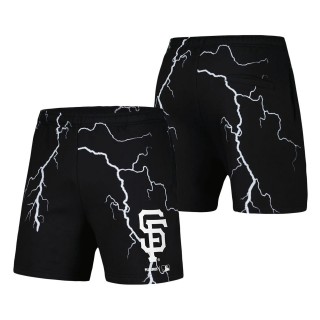 San Francisco Giants PLEASURES Black Lightning Shorts