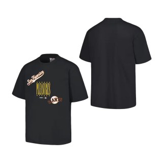San Francisco Giants PLEASURES Black Repurpose T-Shirt