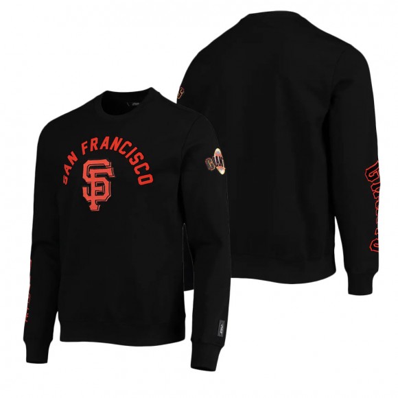 San Francisco Giants Pro Standard Black Stacked Logo Pullover Sweatshirt
