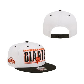 San Francisco Giants Retro Title 9FIFTY Snapback Hat White Black