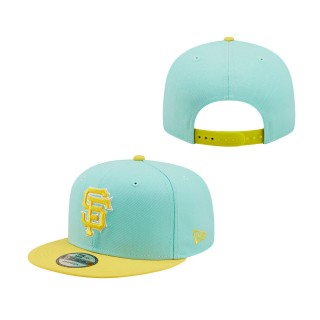 San Francisco Giants Spring Two-Tone 9FIFTY Snapback Hat Turquoise Yellow