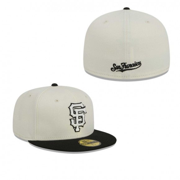 San Francisco Giants Stone Black Chrome 59FIFTY Fitted Hat