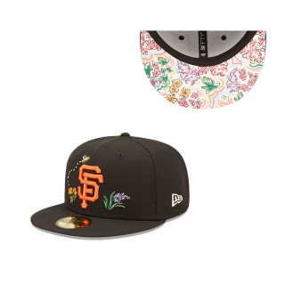 San Francisco Giants Watercolor Floral 59FIFTY Fitted Hat