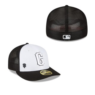 San Francisco Giants White Black 2023 On-Field Batting Practice Low Profile 59FIFTY Fitted Hat