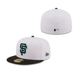 Men's San Francisco Giants White Black Spring Color Pack Two-Tone 59FIFTY Fitted Hat