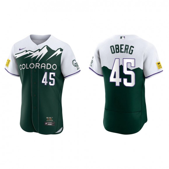 Scott Oberg Colorado Rockies Green 2022 City Connect Authentic Jersey