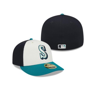 Seattle Mariners Cream 2024 Batting Practice Low Profile 59FIFTY Fitted Hat
