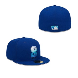 Seattle Mariners Metallic Gradient Fitted Hat