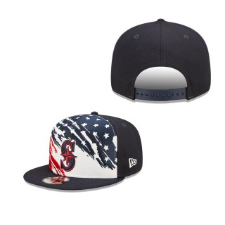 Men's Seattle Mariners Navy 2022 4th of July Independence Day 9FIFTY Snapback Adjustable Hat