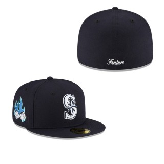 Seattle Mariners Navy FEATURE x MLB 59FIFTY Fitted Hat