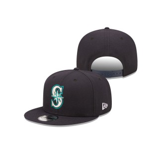 Men's Seattle Mariners Navy Primary Logo 9FIFTY Snapback Hat