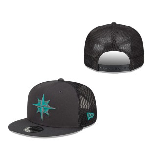 Seattle Mariners 2022 Batting Practice 9FIFTY Snapback Adjustable Hat Graphite