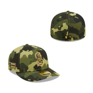 Seattle Mariners New Era Camo 2022 Armed Forces Day Low Profile 59FIFTY Hat