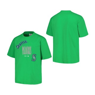 Seattle Mariners PLEASURES Green Repurpose T-Shirt