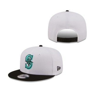 Seattle Mariners Spring Two-Tone 9FIFTY Snapback Hat White Black