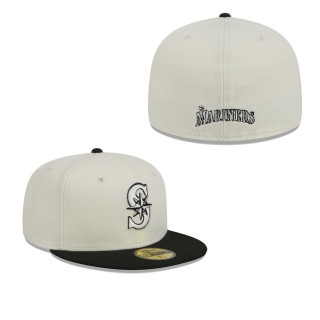 Seattle Mariners Stone Black Chrome 59FIFTY Fitted Hat