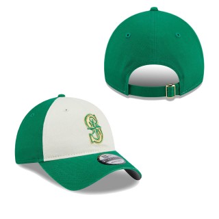 Seattle Mariners White Green 2024 St. Patrick's Day 9TWENTY Adjustable Hat