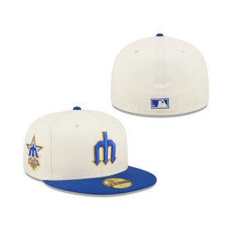 Men's Seattle Mariners White Royal Cooperstown Collection 1979 MLB All-Star Game Chrome 59FIFTY Fitted Hat