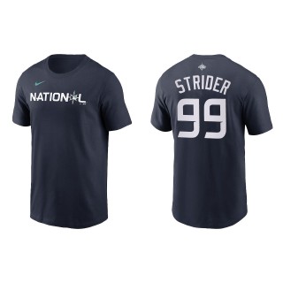 Spencer Strider National League Navy 2023 MLB All-Star Game T-Shirt