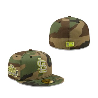 St. Louis Cardinals Cooperstown Collection 2011 World Series Woodland Reflective Undervisor 59FIFTY Fitted Hat Camo