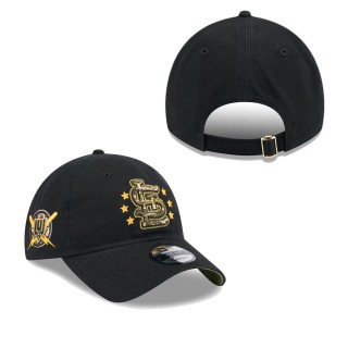 St. Louis Cardinals Black 2024 Armed Forces Day 9TWENTY Adjustable Hat