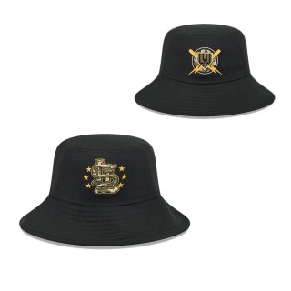 St. Louis Cardinals Black 2024 Armed Forces Day Bucket Hat