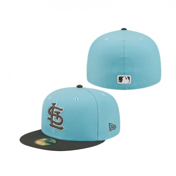 Men's St. Louis Cardinals Light Blue Charcoal Two-Tone Color Pack 59FIFTY Fitted Hat