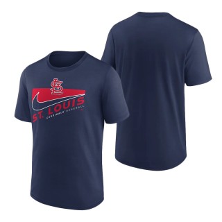 St. Louis Cardinals Nike Navy Swoosh Town Performance T-Shirt