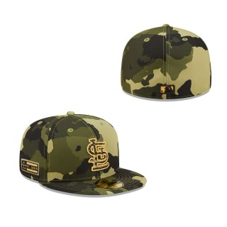 St. Louis Cardinals New Era Camo 2022 Armed Forces Day 59FIFTY Fitted Hat