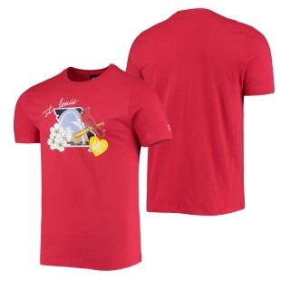 St. Louis Cardinals New Era Red City Cluster T-Shirt