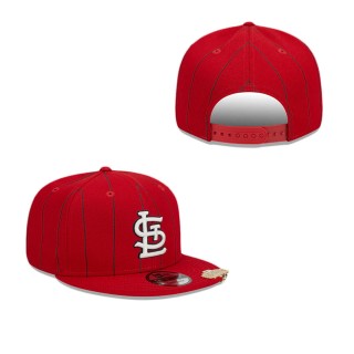 St. Louis Cardinals Pinstripe Visor Clip 9FIFTY Snapback Hat
