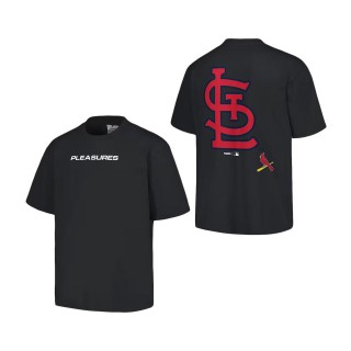 St. Louis Cardinals PLEASURES Black Ballpark T-Shirt
