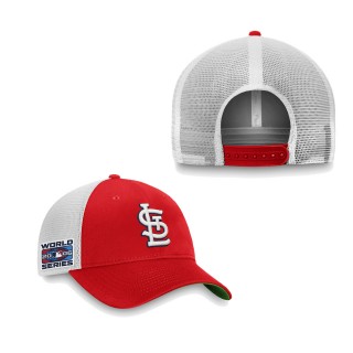 Men's St. Louis Cardinals Red 2006 World Series Patch Team Trucker Snapback Hat