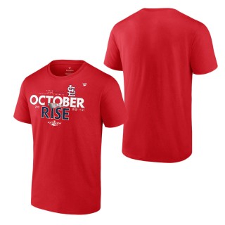 Men's St. Louis Cardinals Red 2022 Postseason Locker Room T-Shirt