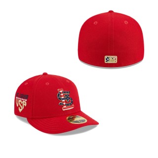 St. Louis Cardinals Red 2023 Fourth of July Low Profile 59FIFTY Fitted Hat