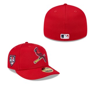 St. Louis Cardinals Red 2024 Spring Training Low Profile 59FIFTY Fitted Hat