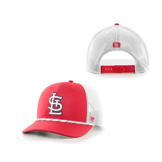 Men's St. Louis Cardinals Red Burden Trucker Snapback Hat