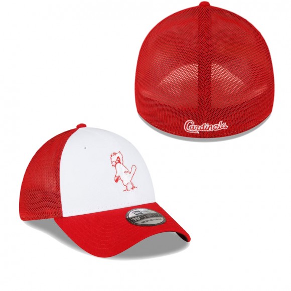 St. Louis Cardinals Red White 2023 On-Field Batting Practice 39THIRTY Flex Hat