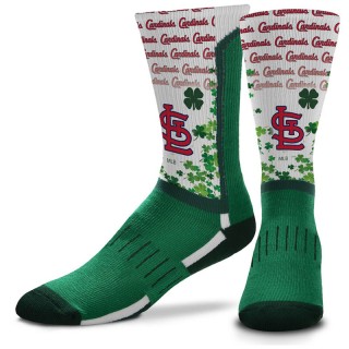 St. Louis Cardinals St. Patrick's Day V-Curve Crew Socks