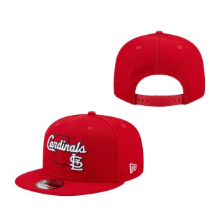 St. Louis Cardinals State 9FIFTY Snapback Hat Red