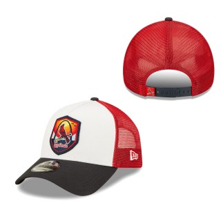 St. Louis Cardinals White Black Fresh A-Frame 9FORTY Trucker Snapback Hat