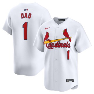 St. Louis Cardinals White #1 Dad Home Limited Jersey