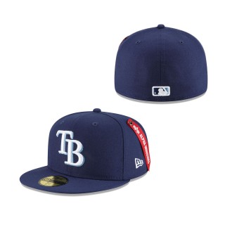 Tampa Bay Rays x Alpha Industries 59FIFTY Fitted Hat Navy
