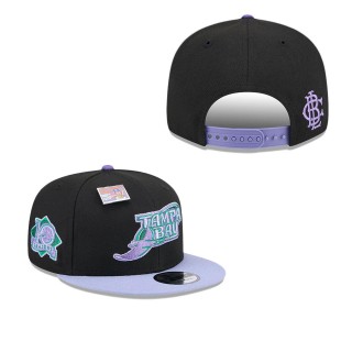 Tampa Bay Rays Black Purple Grape Big League Chew Flavor Pack 9FIFTY Snapback Hat