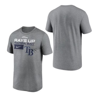 Tampa Bay Rays Charcoal 2023 Postseason Legend Performance T-Shirt