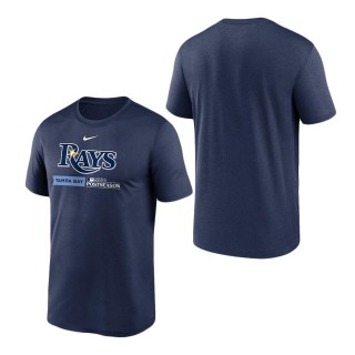 Tampa Bay Rays Navy 2023 Postseason Authentic Collection Dugout T-Shirt