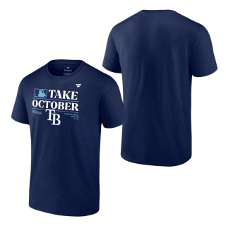 Tampa Bay Rays Navy 2023 Postseason Locker Room T-Shirt