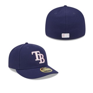 Tampa Bay Rays Navy 2024 Mother's Day Low Profile 59FIFTY Fitted Hat