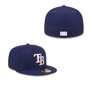 Tampa Bay Rays Navy 2024 Mother's Day On-Field 59FIFTY Fitted Hat